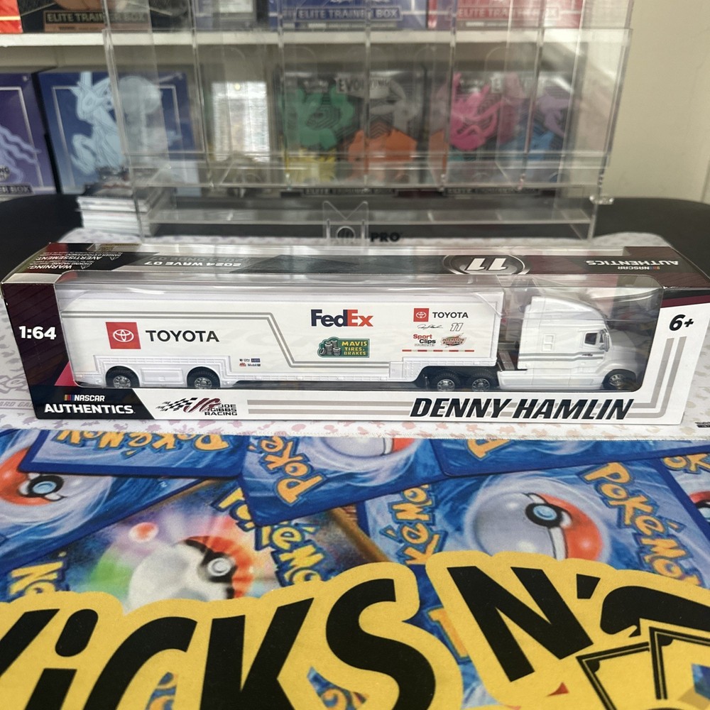 2024 Wave 7 DENNY HAMLIN Lionel Racing Fed Ex JGR 1:64 Scale Hauler NASCAR