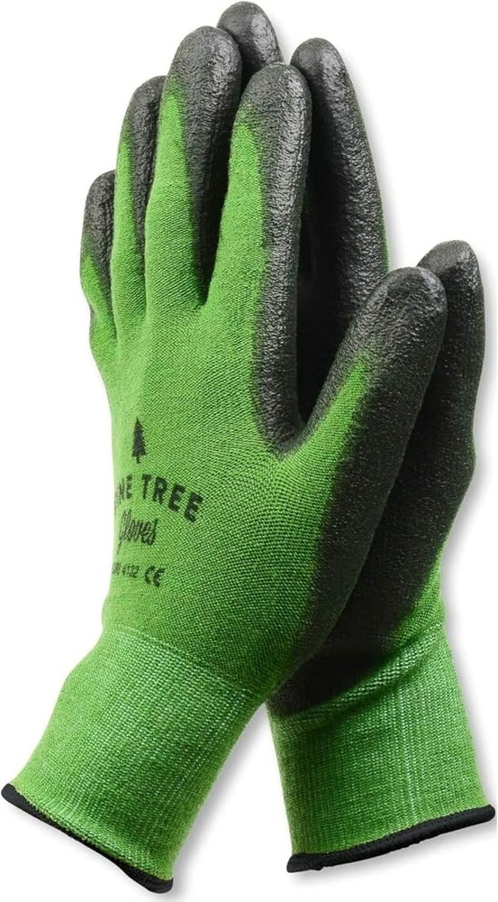 Pine Tree Bamboo Garden Gloves for Women Men - Durable Multi-Purpose Medium Size