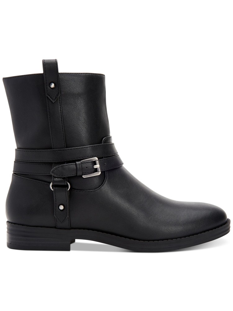 STYLE & COMPANY Womens Black State Round Toe Block Heel Zip-Up Booties 6 M