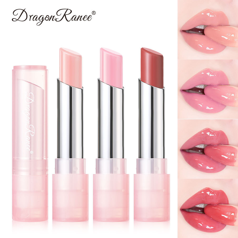 Cute Pink Jelly Lipstick That Changes Color - Moisturizing Gloss & Balm