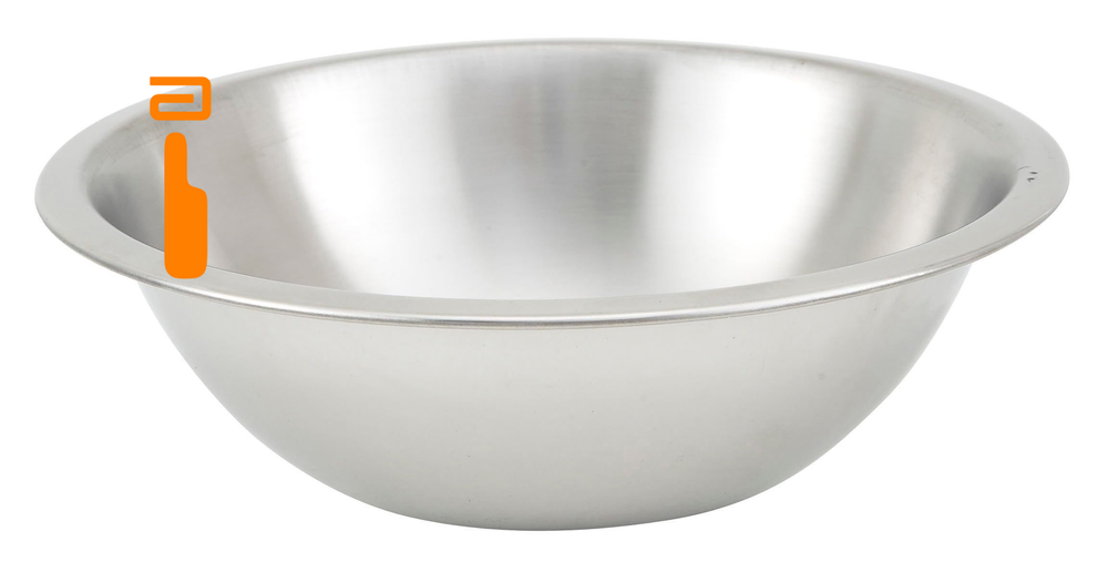 Winco 1.5 Quart Heavy-Duty Stainless Steel Mixing Quart,