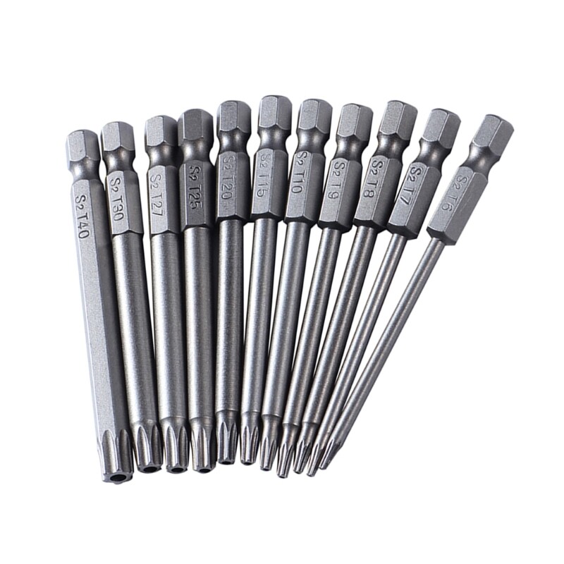 11Pcs Torx Screwdriver Bit Set for Impact Drill