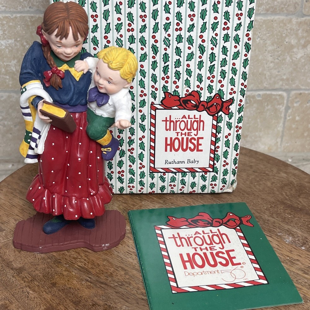 Department 56 Christmas Figurine All Through The House Ruthann Baby Patrick