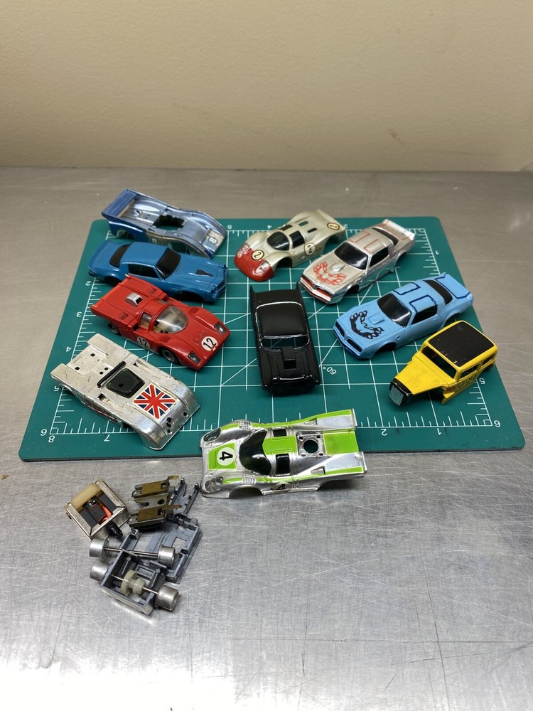 VINTAGE TYCO SLOT CAR LOT PARTS BODY CHASSIS ETC.