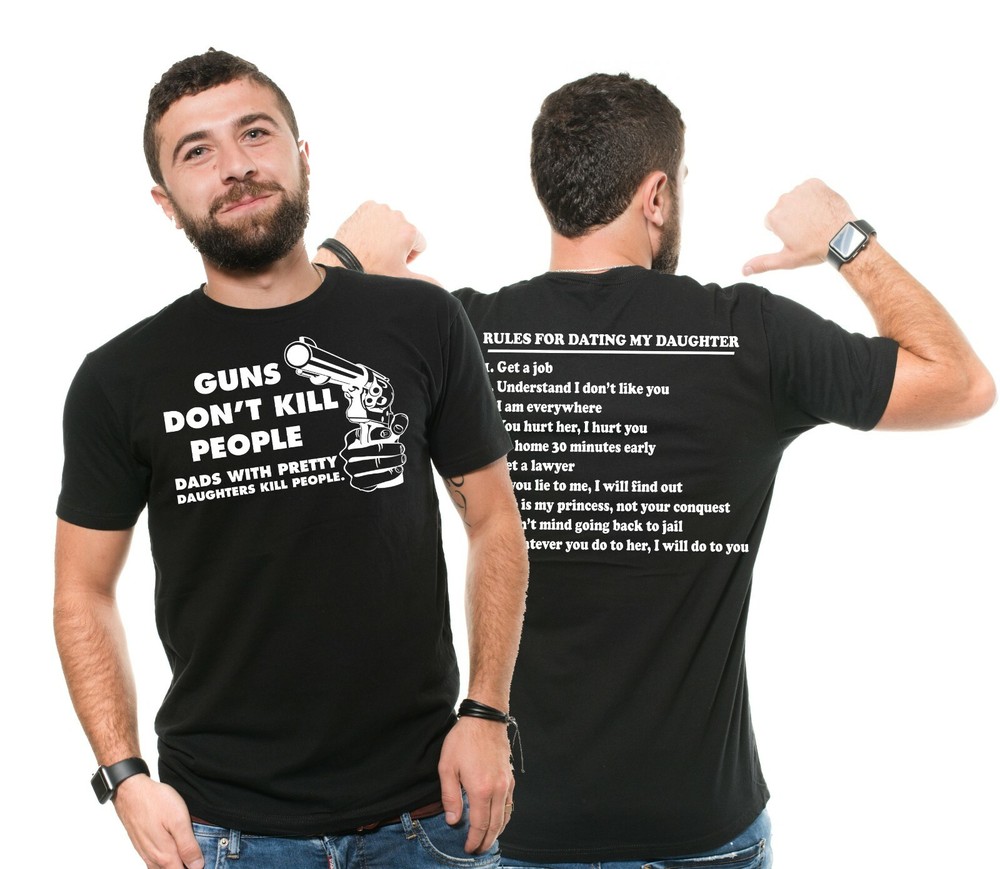 Fathers day Gift Mens shirt Rules for Dating my Daughter 10 rules funny shirt-image
