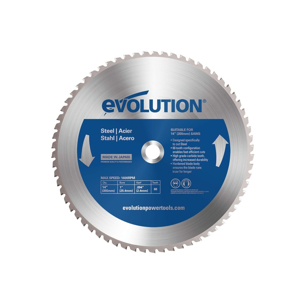 Evolution Power Tools 14BLADEST Blade for Cutting Mild Steel, For Circular an...