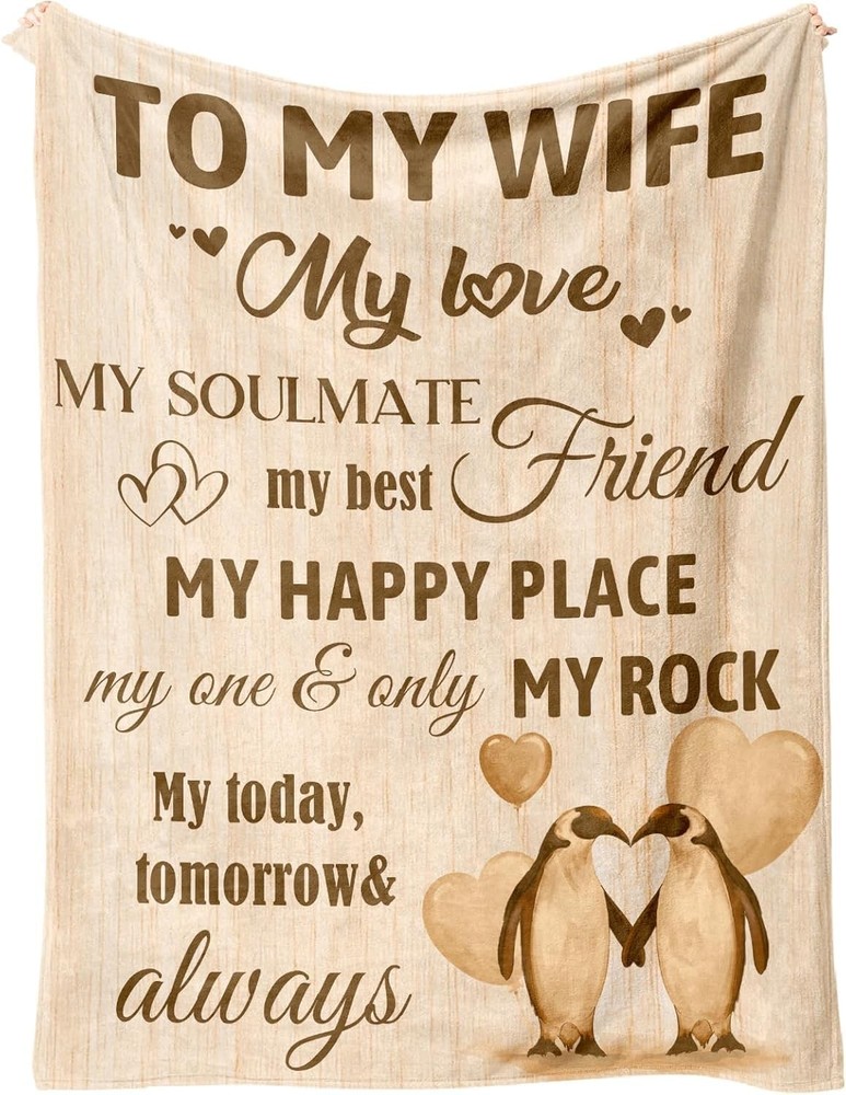 Valentines Day Gifts Blanket, Wife Birthday Gift Ideas 50x60-inch Accessories-image