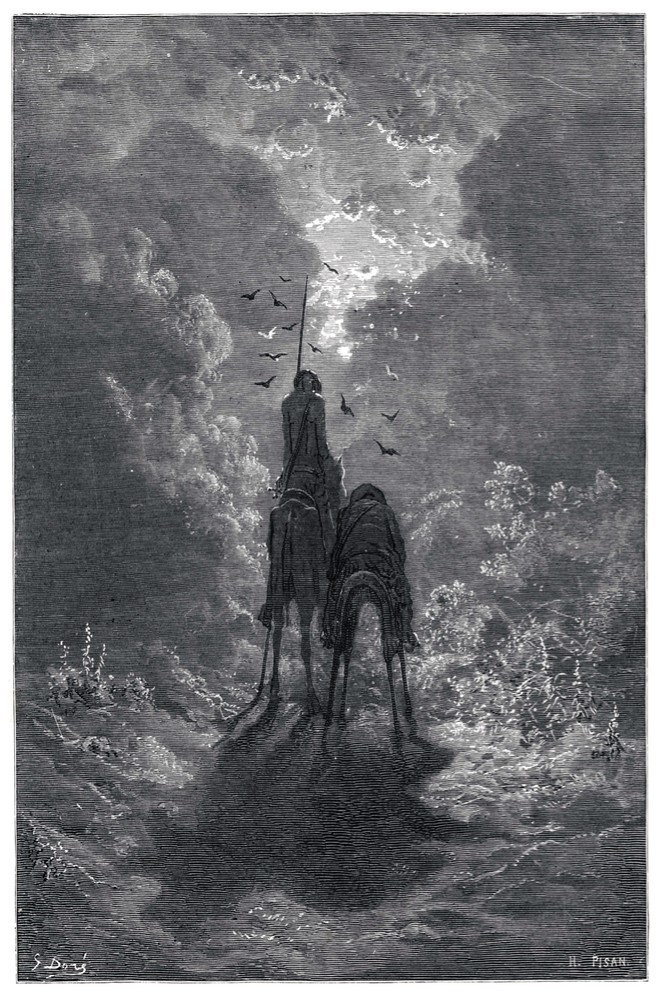 Don Quixote Dramatic POSTER.Home wall.Vintage art Room Decor.427i