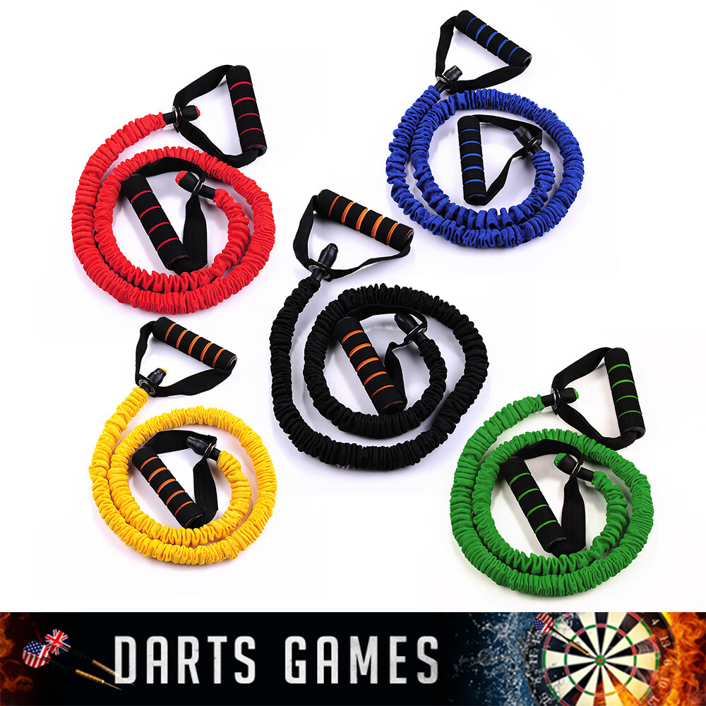 Resistance Band Set Yoga Pilates Abs Exercise Fitness Tube Workout Bands