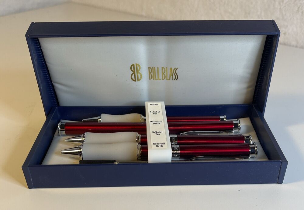 Bill Blass Pen AndPencil Set Mini, Rollerball, Ballpoint Pens, Mechanical Pencil