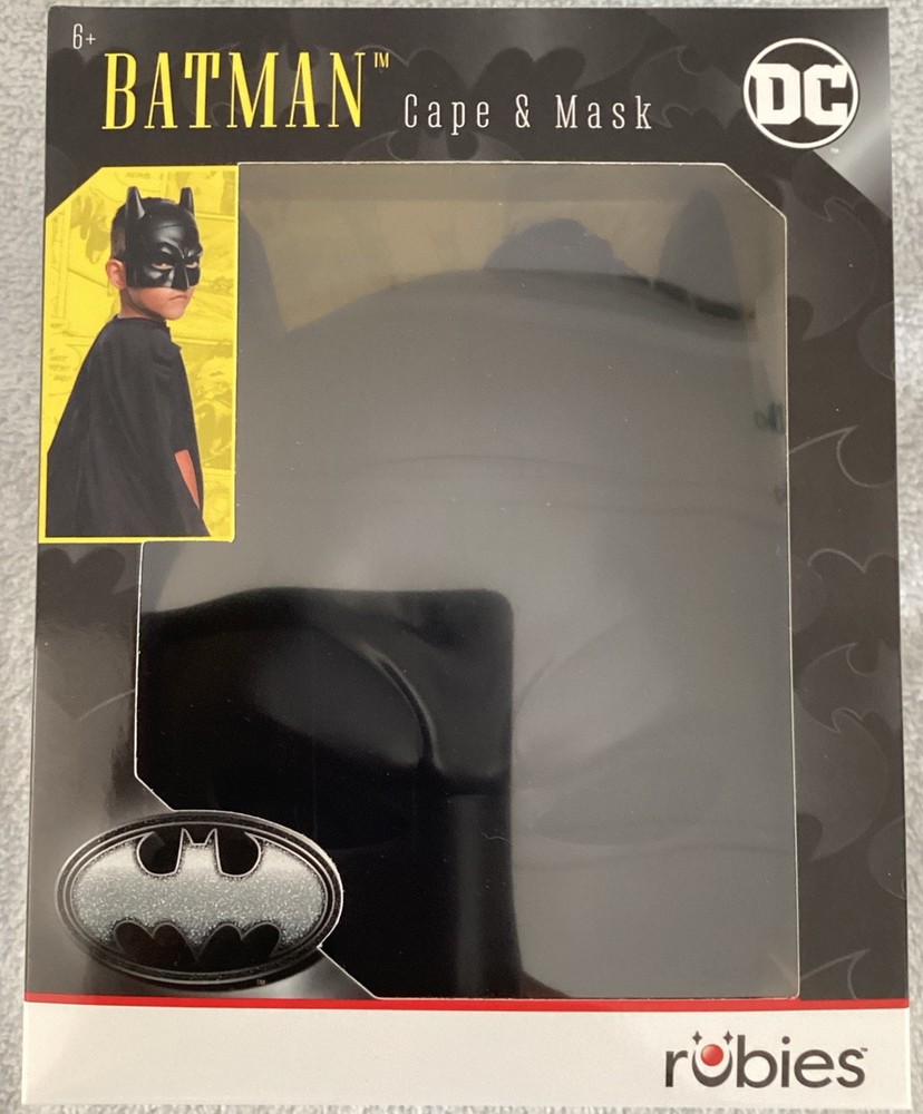 BATMAN Cape & Mask Rubies Extra Small, Halloween Costume New, Dress Up