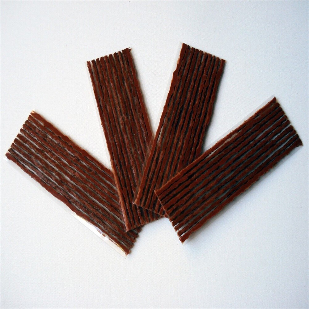 30Pcs Brown Truck Tire Plugs 8x1/4 Inch Tubeless Tire Repair Kit 6x200mm