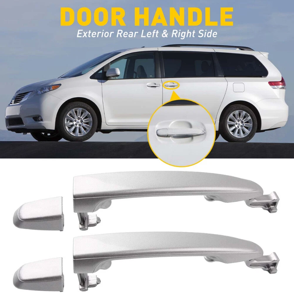 2xFor Toyota Sienna 2004-2010 Rear LH RH Sliding Door Door Handle 6921308020 SIL