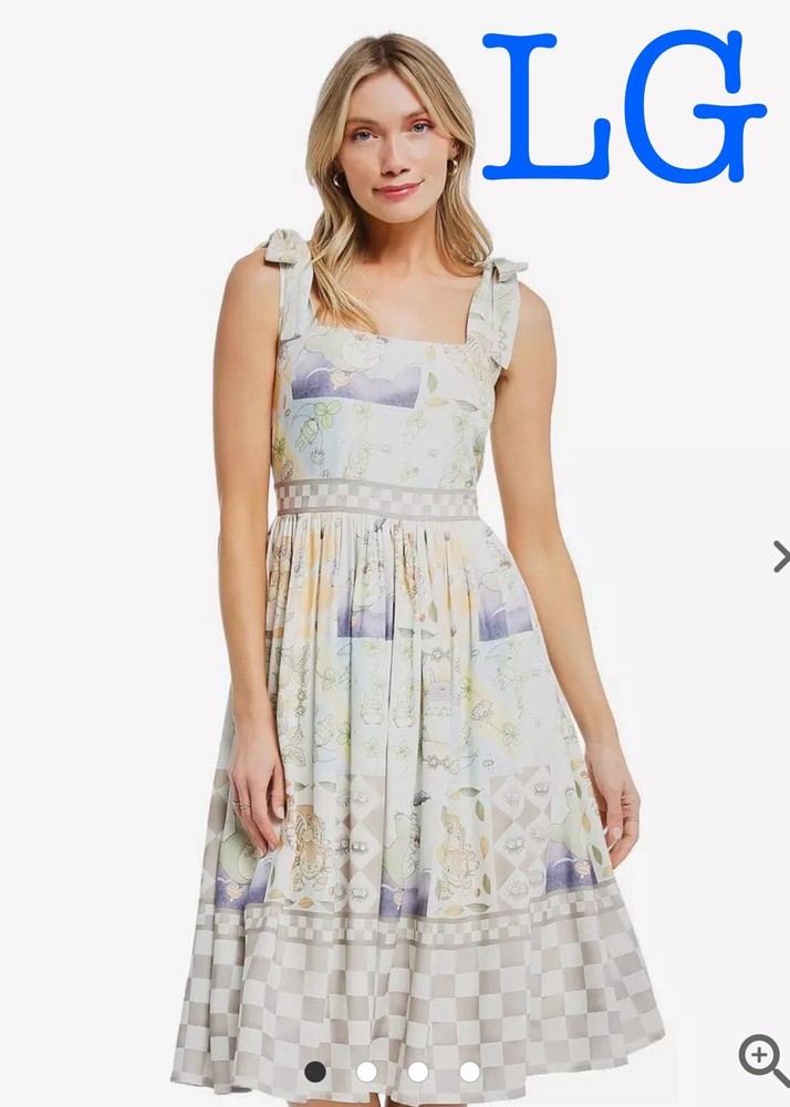 LG Her Universe Studio Ghibli My Neighbor Totoro Mosaic Plus Size Midi Dress