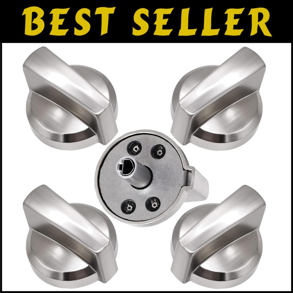 Durable 5-Pack Stove Burner Knobs for GE Kenmore Hotpoint - Easy Replacement  