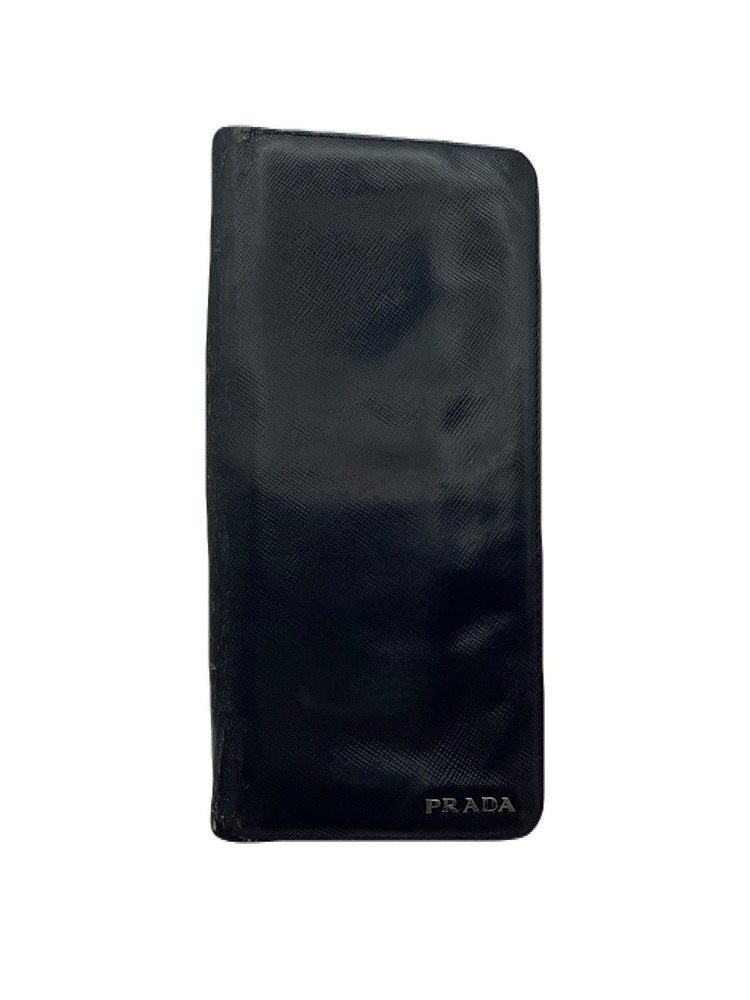 Prada Blue Leather Long Wallet Preowned Model TB79-4