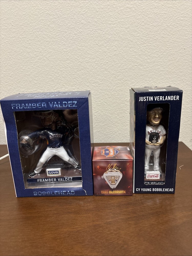 Astros Bobbleheads and Replica World Series Ring