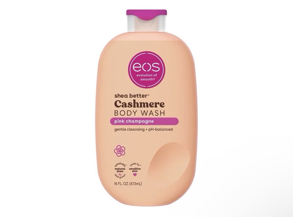 eos Shea Better Cashmere Body Wash, Pink Champagne, Moisturizing and Nourishing,