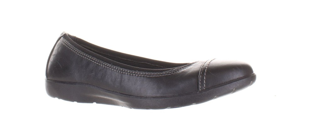 Clarks Womens Opal Black Ballet Flats Size 6 (7822391)
