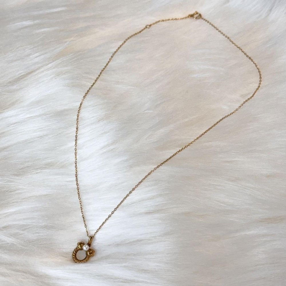 Christian Dior Necklace With Box K18 Vintage