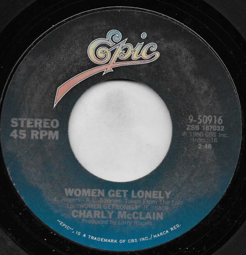Charly McClain - Women Get Lonely - Epic - 9-50916 - 7