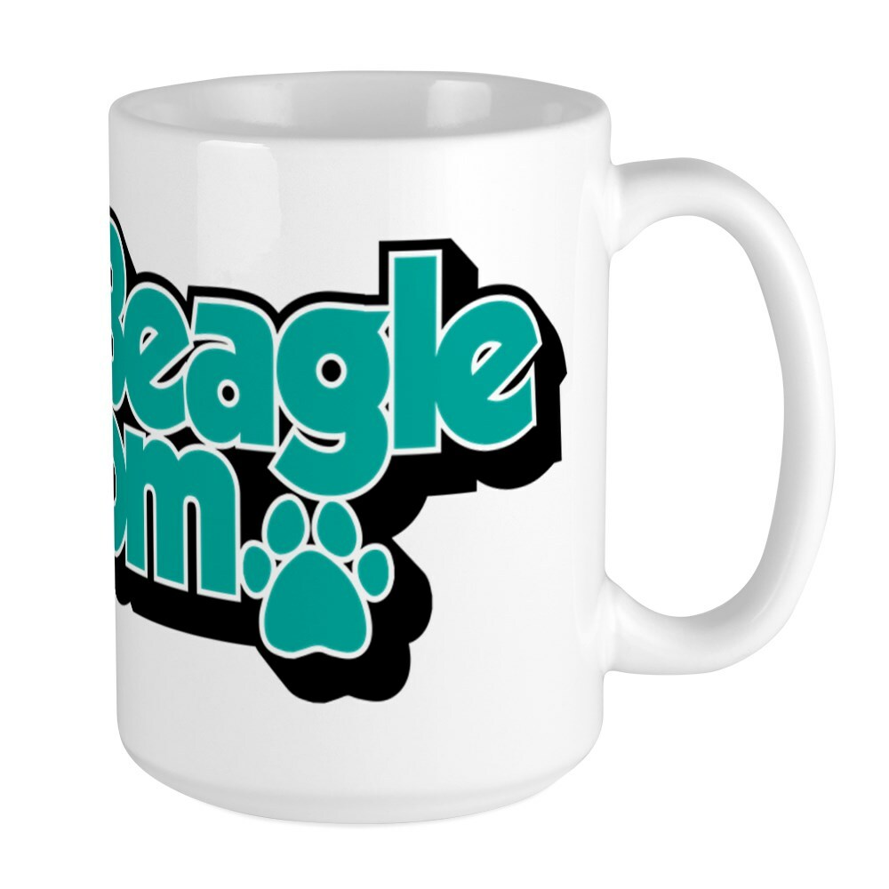 CafePress Beagle Mom Coffee Mug, Large 15 oz. White Coffee Cup (150298899)
