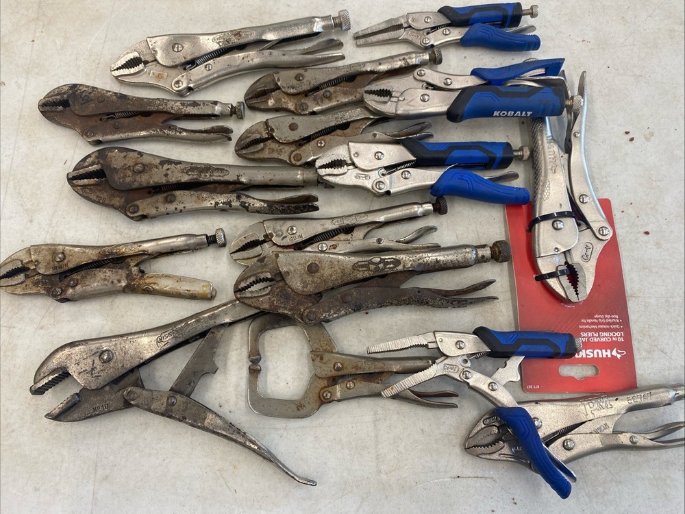 Lot of 15 Vise Grip, Petersen, Kobalt, Welding Clamps, Pliers, Job Lot, M0521L