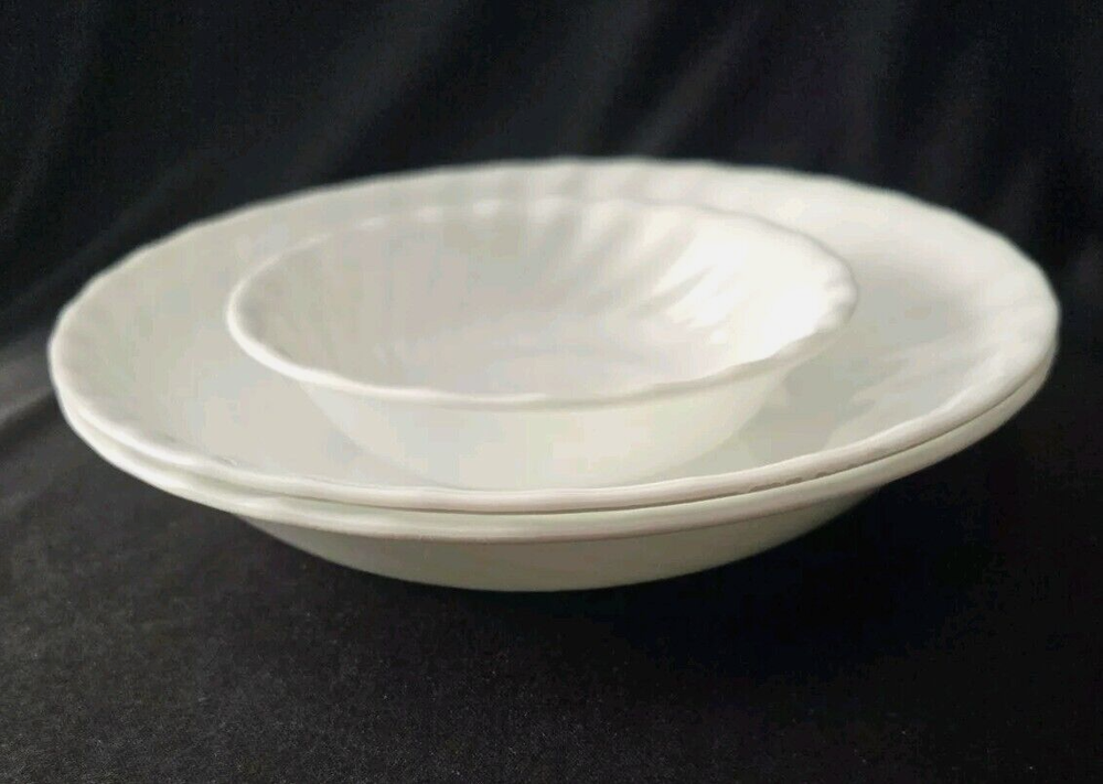 2-Piece Corelle White Pasta Bowls Set with 8.5