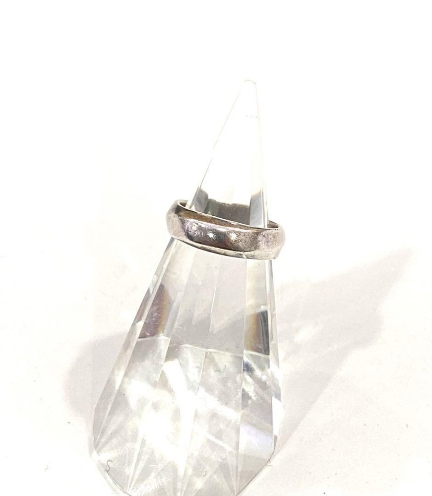 Tiffany & Co 1999 Sterling Silver 925 Band Ring Size 9.5 US Vintage Jewelry