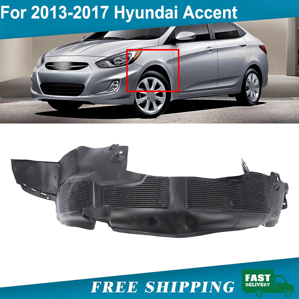 2013-2017 Hyundai Accent Left Driver Side Front Fender Liner HY1248136