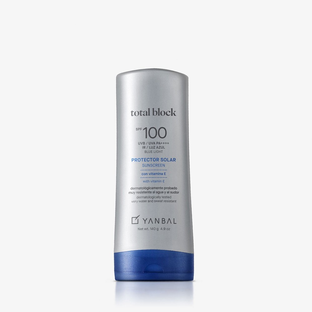 YANBAL Total Block JUMBO SPF100 Sunscreen 4.9Oz Hydrating Solar Protector