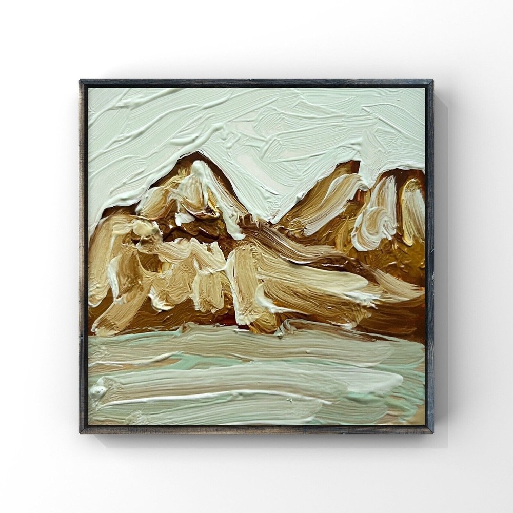 Abstract Nature Landscape Oil Painting on 4” Canvas