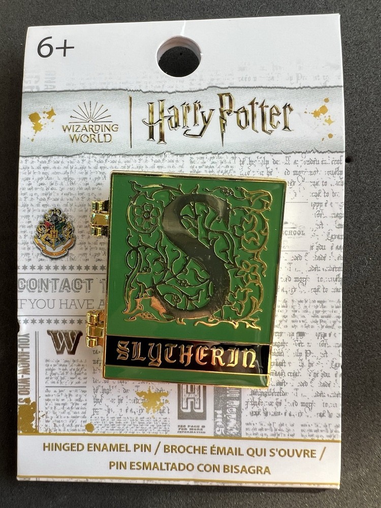 Loungefly Harry Potter Slytherin Hinge Enamel Book Pin  