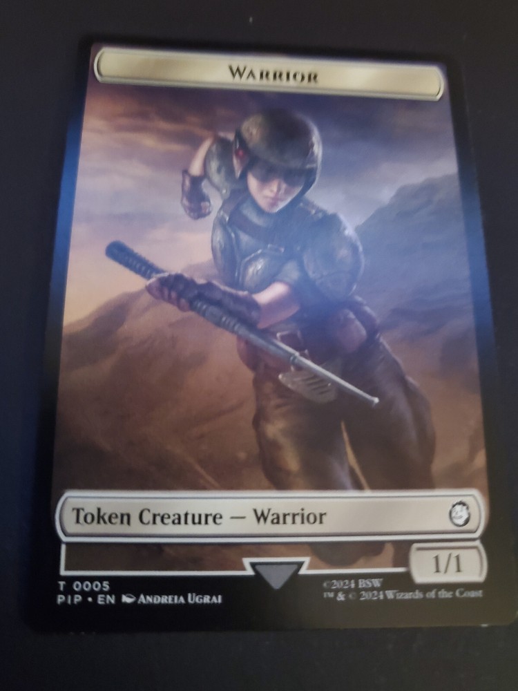 Soldier Warrior Double-Sided Token Universes Beyond Fallout Regular Edition