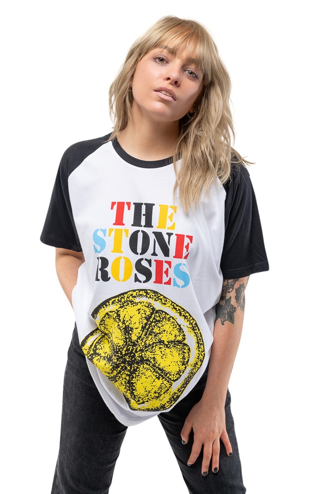 The Stone Roses Lemon Multicolor Raglan Tee for Fans