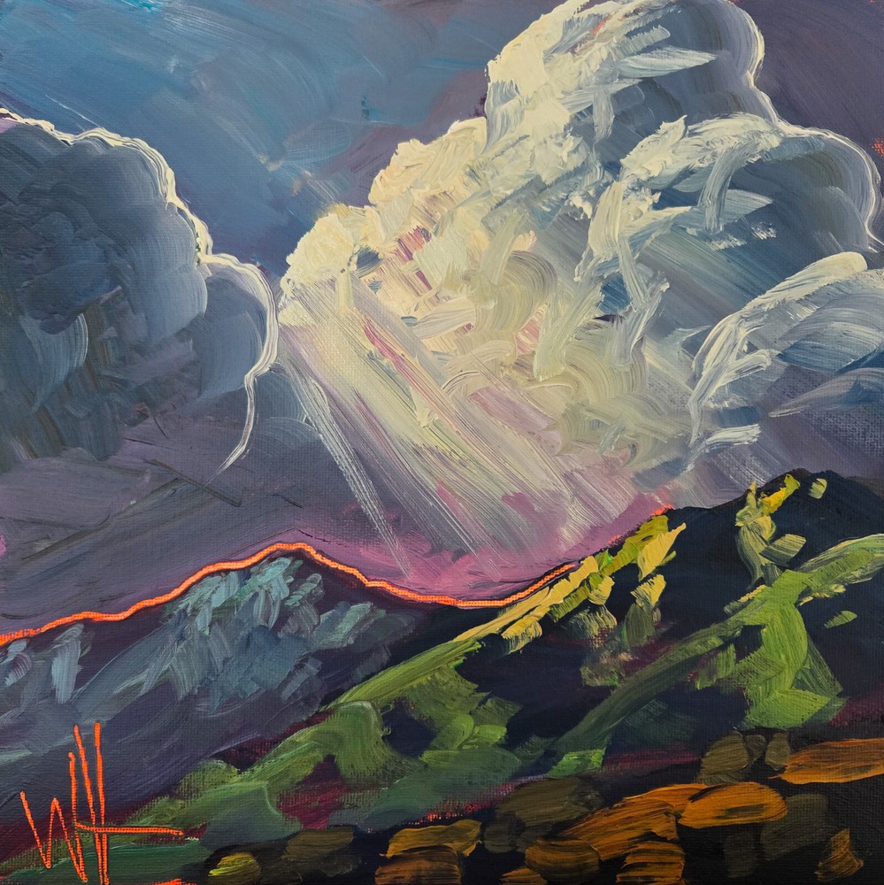 Impressionism Art Modern Clouds Canvas Surreal Glow Palette Collectible Hawkins