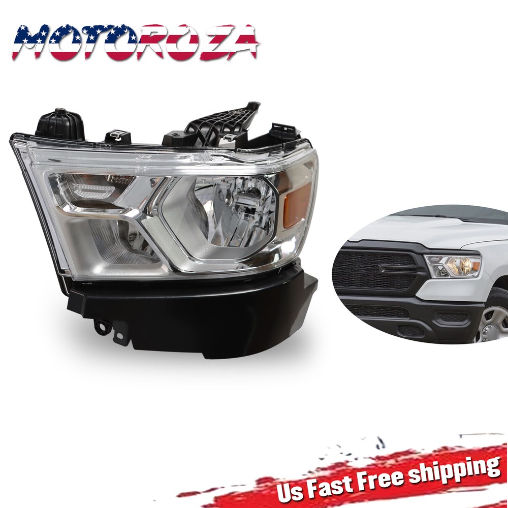 New Left Driver Headlight Head Light For 2019 2020 2021-2023 Dodge RAM 1500
