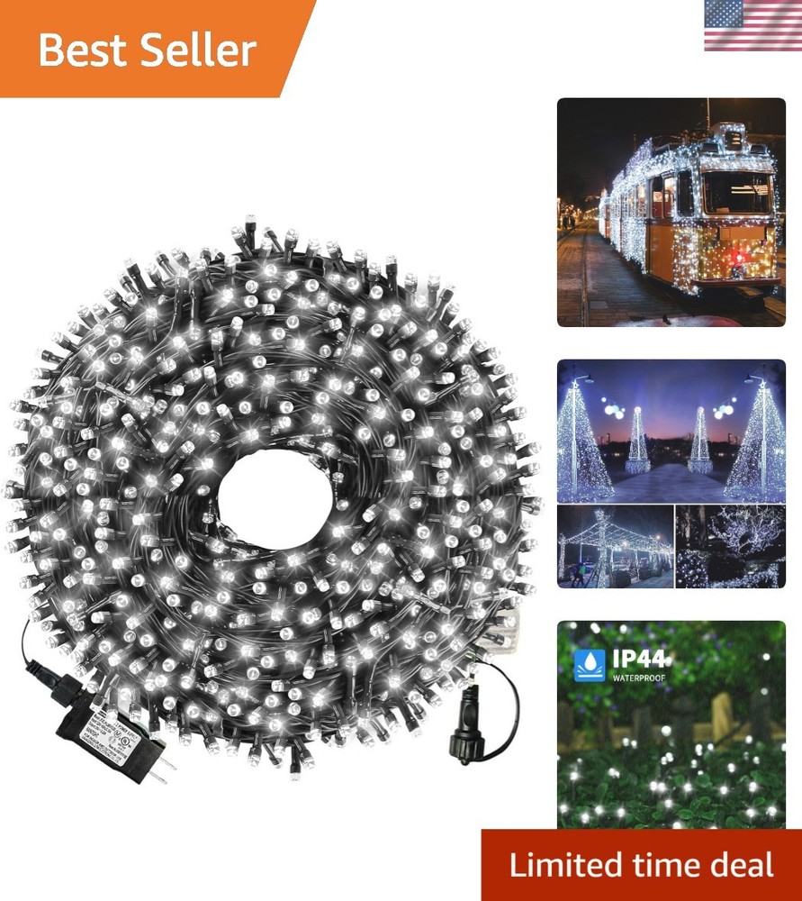105ft 300 LED String Lights with 8 Modes for Indoor Outdoor Use