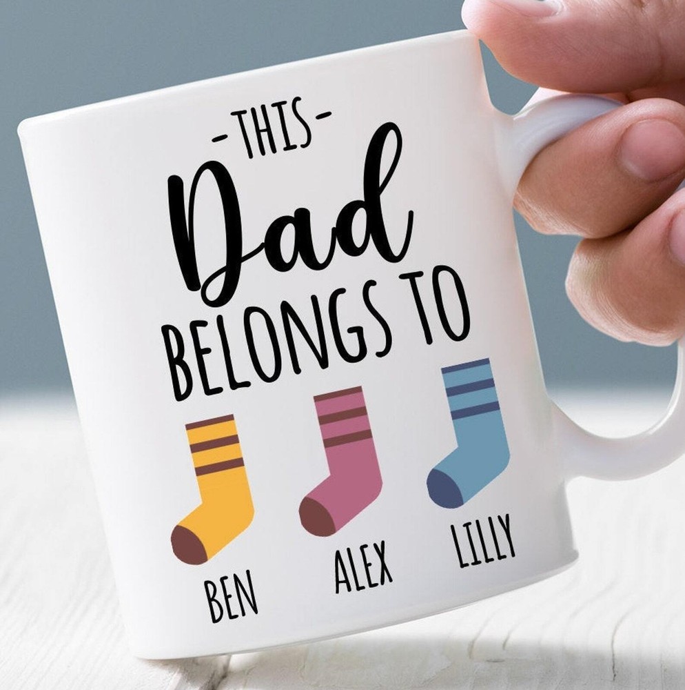 Personalised Dad Mug Fathers Day Daddy Gift Dad Gift Daddy Belongs To Gift