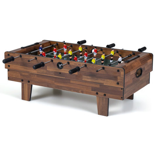 4 in 1 Combo Game Table Set with Billiards-Natural - Color: Natural