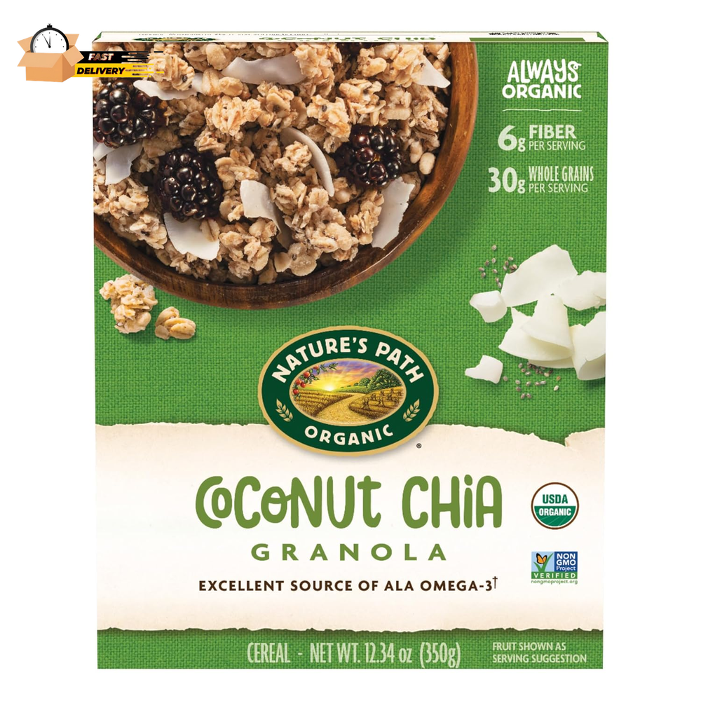 Organic Coconut Chia Granola, 12.34 Ounce, Non GMO