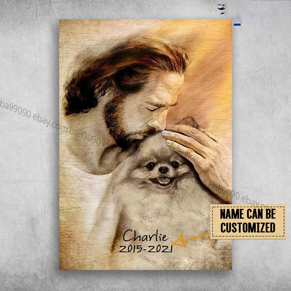 God And Pomeranian, Pomeranian Dog, Dog Lover Customized Personalized NAME