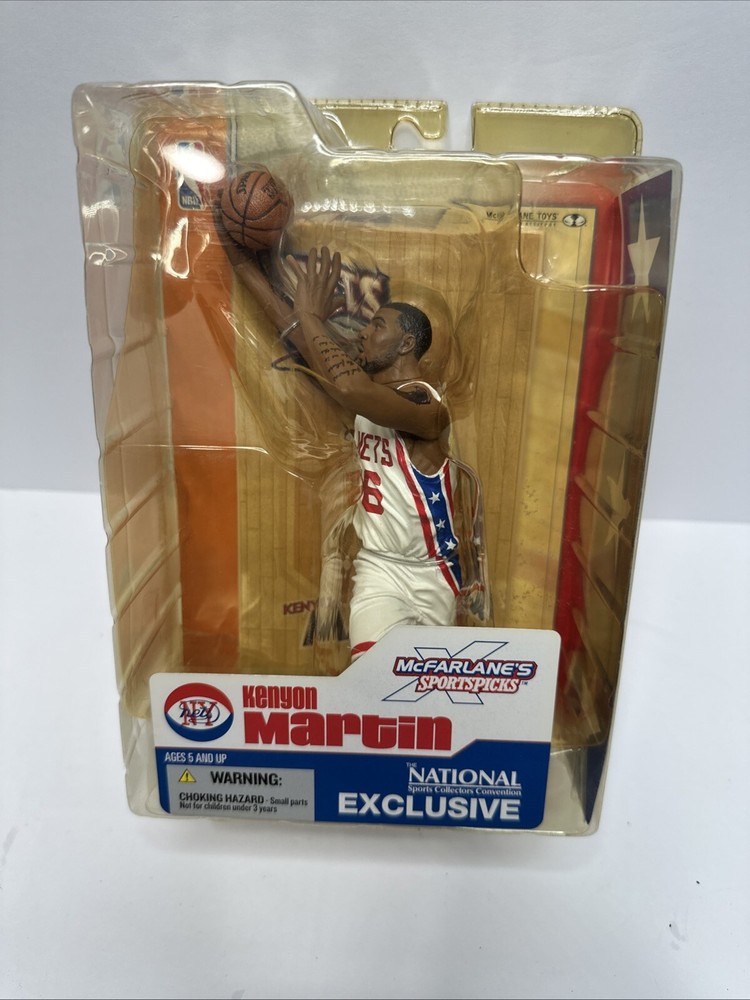 McFarlane Toys NBA Kenyon Martin Nets Exclusive Rare White Action Figure