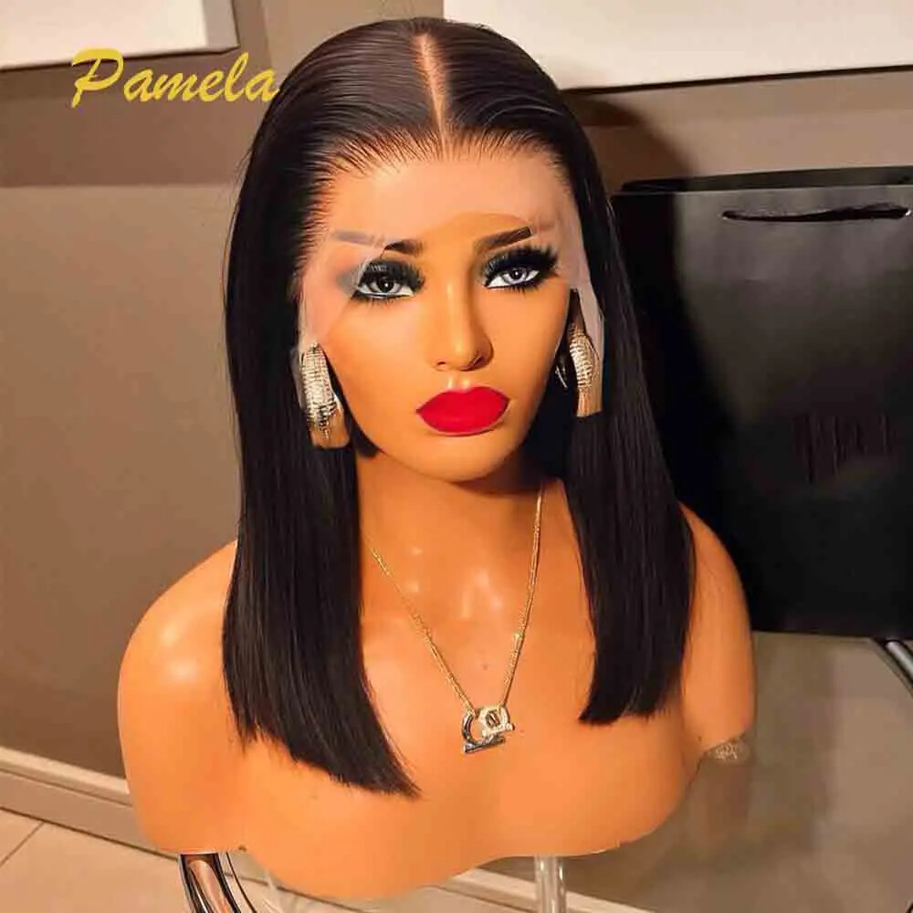 Bleached Knots Glueless Short Bob HD Lace Front Wig Human Hair