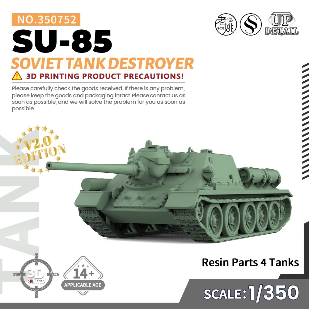 1/350 Military Model Kit Soviet SU-85 Tank Destroyer