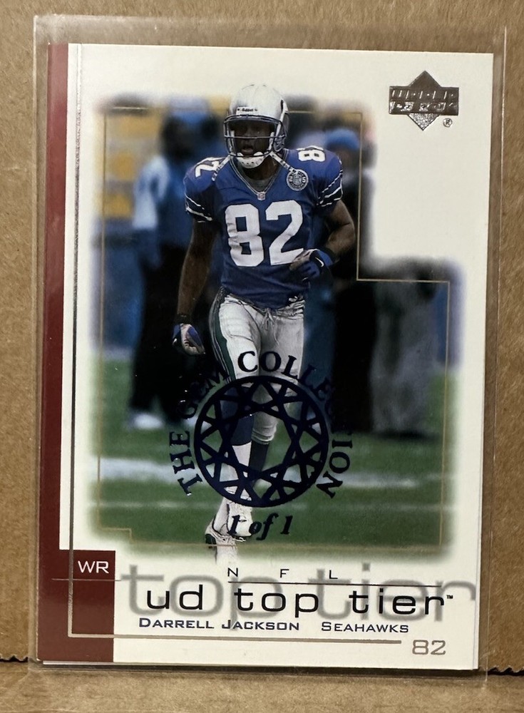 Darrell Jackson 2001 Upper Deck Top Tier Gem Collection 1 of 1 Masterpiece Card
