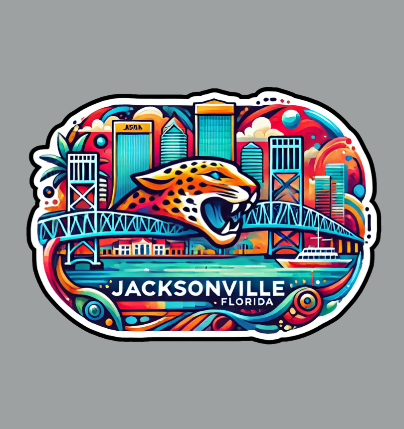 Jacksonville Florida Fridge Magnet