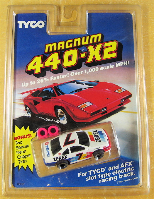 1991 TYCO 440-X2 ThunderBird T-Bird Stocker Zerex #7 Slot Car 8938 Alan Kulwicki