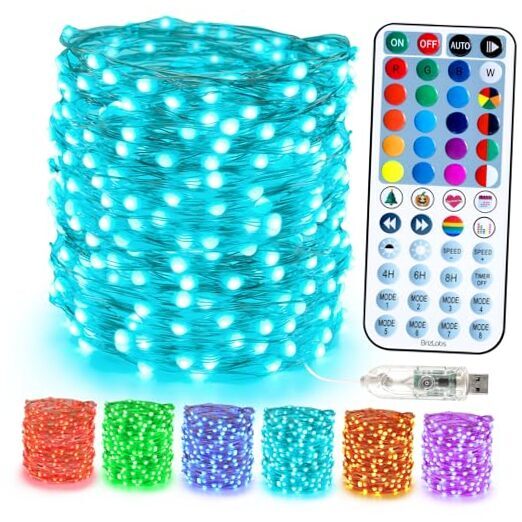 33ft 100 LED Color Changing Christmas Fairy String Lights with USB