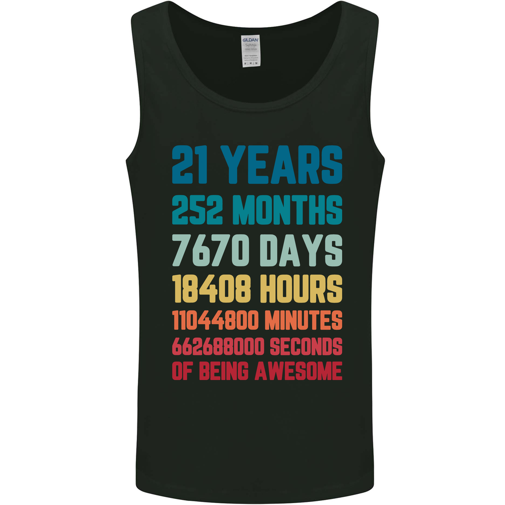 21st Birthday 21 Year Old Mens Vest Tank Top